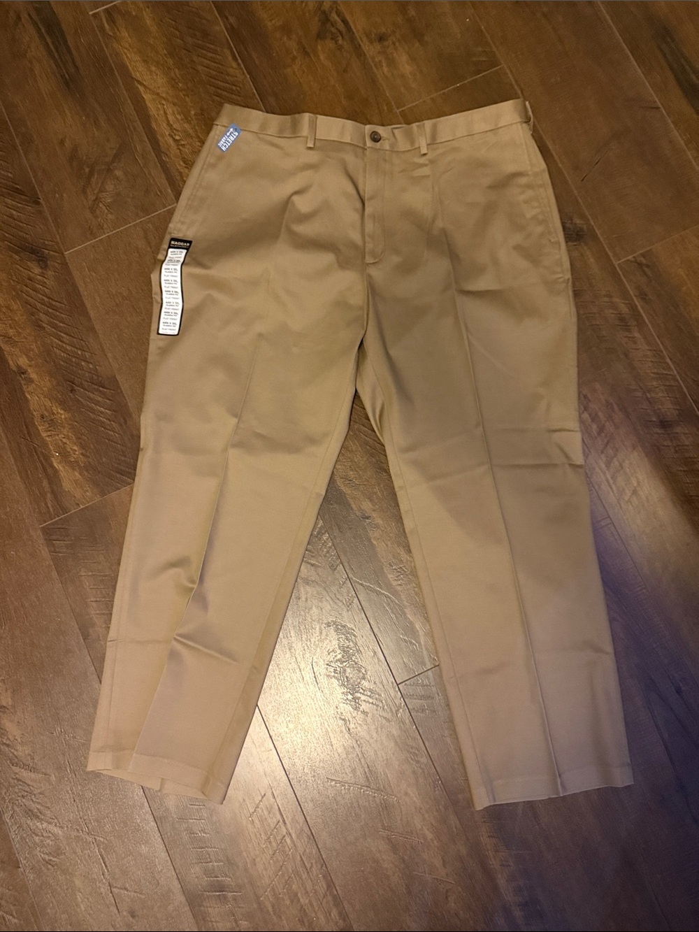 Haggar Men's Straight-Leg Chinos in Khaki 44x30